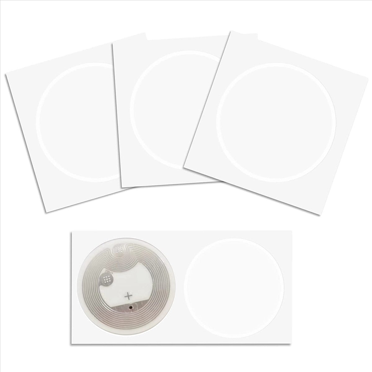 400Pcs NFC Ntag216 Sticker Ntag216 NFC Tags NFC 216 Tag Ntag216 NFC Cards 13.56Mhz NFC Tag Stickers 888 Bytes Memory