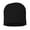 Black, variant on 8" Beanie&nbsp;Solid Pom-Pom Cuffed Beanie for Winter Fleece Red Color Hats Beanie One Size