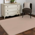 thumbnail image 4 of Brown Area Rugs 2.7x5 for Living Room, Farmhouse Solid Brown Color Modern Art Non Slip Washable Rug Runner, Low Pile Indoor Floor Carpet Mat Bathroom Rugs for Bedroom, Kids Room, 4 of 9
