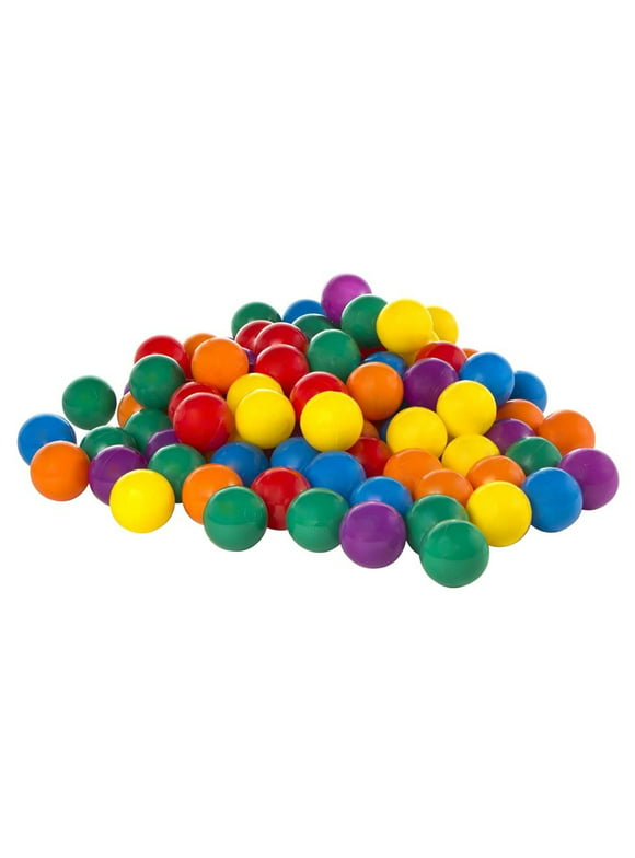 Intex Small Plastic Multi-Colored Indoor or Outdoor Fun Ballz, 100 Pack