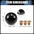 thumbnail image 5 of Unique Bargains 1 Set Gear Shift Knob Automatic Stick Gear Shifter Knob for Car with 2 Adapters M8 M10 Black, 5 of 7