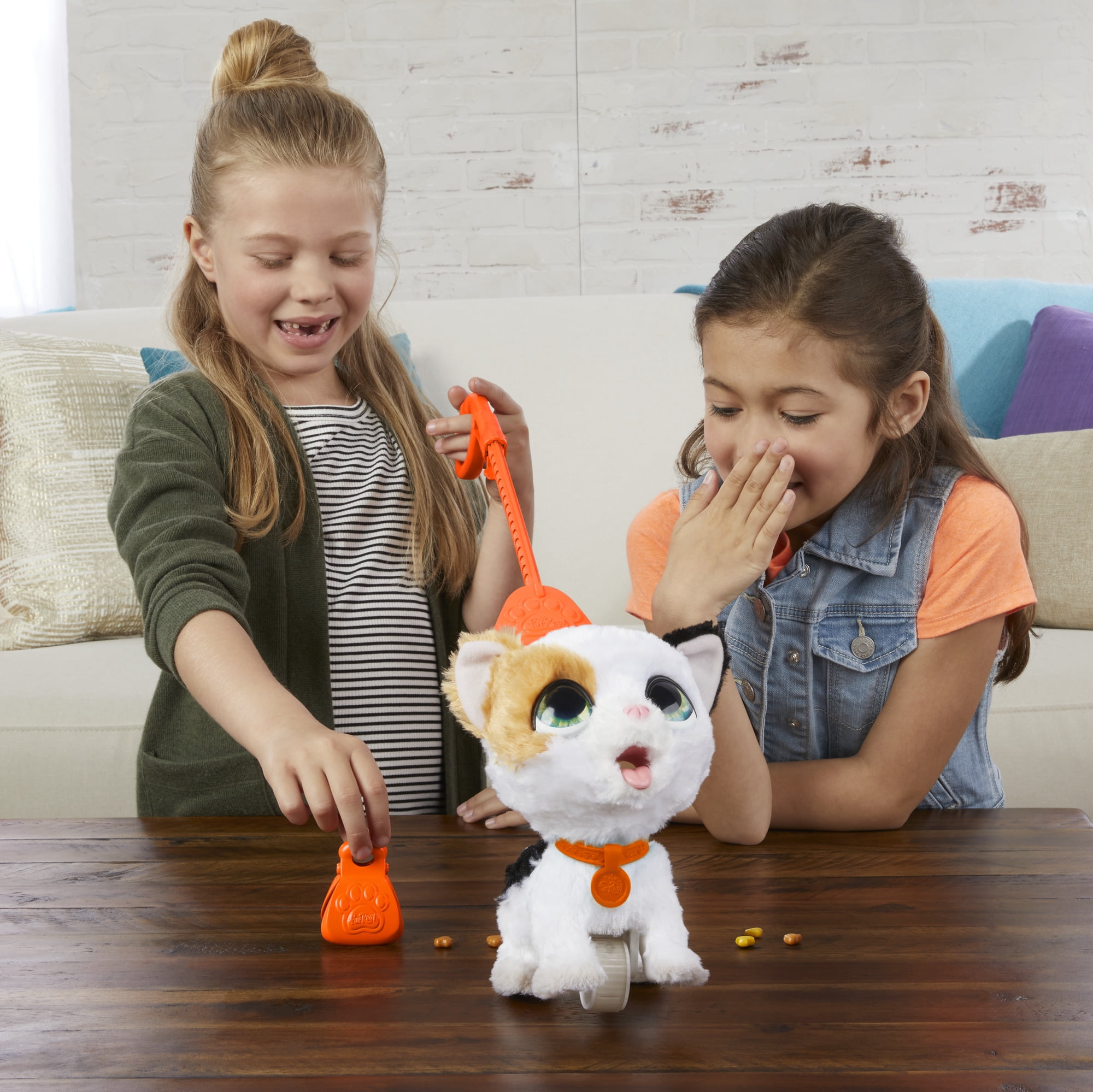 NEW Pooping Kitty Toy Details about   FurReal Poopalots Big Wags Interactive Kitty Hasbro 