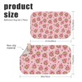 thumbnail image 3 of Strawberry and Girl Pink Pattern Bath Mat Set Of 2,Non-Slip Rug for Bathroom,Kitchen,Bedroom,Entrance, 30x17 and 23.5x15.7 Inches, 3 of 5