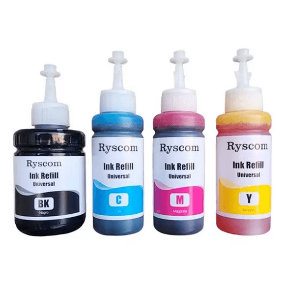 tinta para impresora Multifuncional de Inyección de Tinta Continua pixma G2160 G3160 Ryscom Kit de recarga