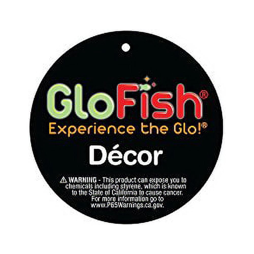 (2 pack) GloFish Plant Aquarium Décor, Green and Blue Large, Fluorescent Under Blue LED Light