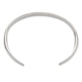 thumbnail image 2 of Auriga Fine Jewelry 925 Sterling Silver Polished Step Flat Cuff Bangle for Women, 2 of 6