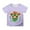 Purple, variant on St Patrick's Day Girls Casual Short Sleeve Printed Tee Shirt for Festive Size:6-7 Years