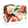thumbnail image 5 of Peach Waterproof Cosmetic Storage Bag with Zipper, Lightweight, Large Capacity, Printed Design - Makeup Pouch for Women and Girls on the Go!, 5 of 6