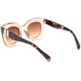 thumbnail image 4 of FEISEDY Retro Oversized Square Horn Sunglasses Semi Cat Eye Butterfly Glass Big Thick Bold Frame B2572, 4 of 6
