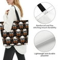 thumbnail image 3 of Disketp Butterfly Skull Tote Bag for Women, Handbag Shoulder Tote Bag, for Shopping and Travel, 3 of 8