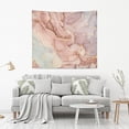 thumbnail image 6 of Gold Pink Marble Texture Tapestry Wall Hanging Tapestries Happy Colorful Hippie Psychedelic Art Polyester Carpet Wall Decorative for Living Room Bedroom 80x60inch Gift Decor, 6 of 7