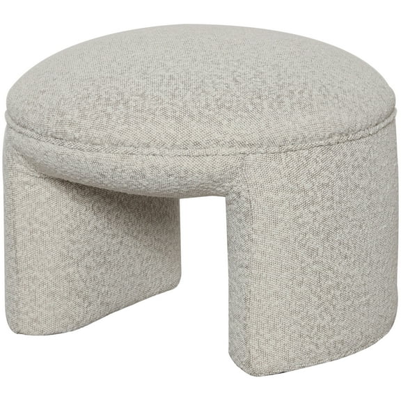 Mark&Day Pouf Ottoman, Ryo Beige U-Shaped Pouf Foot Rest Furniture for Living Room, Bedroom and Boho Home Decor (18"x25"x24")