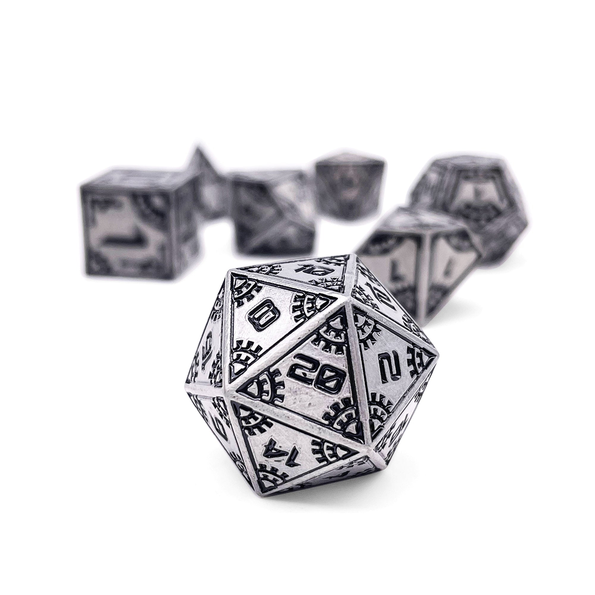 DnD Dice | Shooting Star - Space Dice 7 Piece RPG Set | Norse Foundry