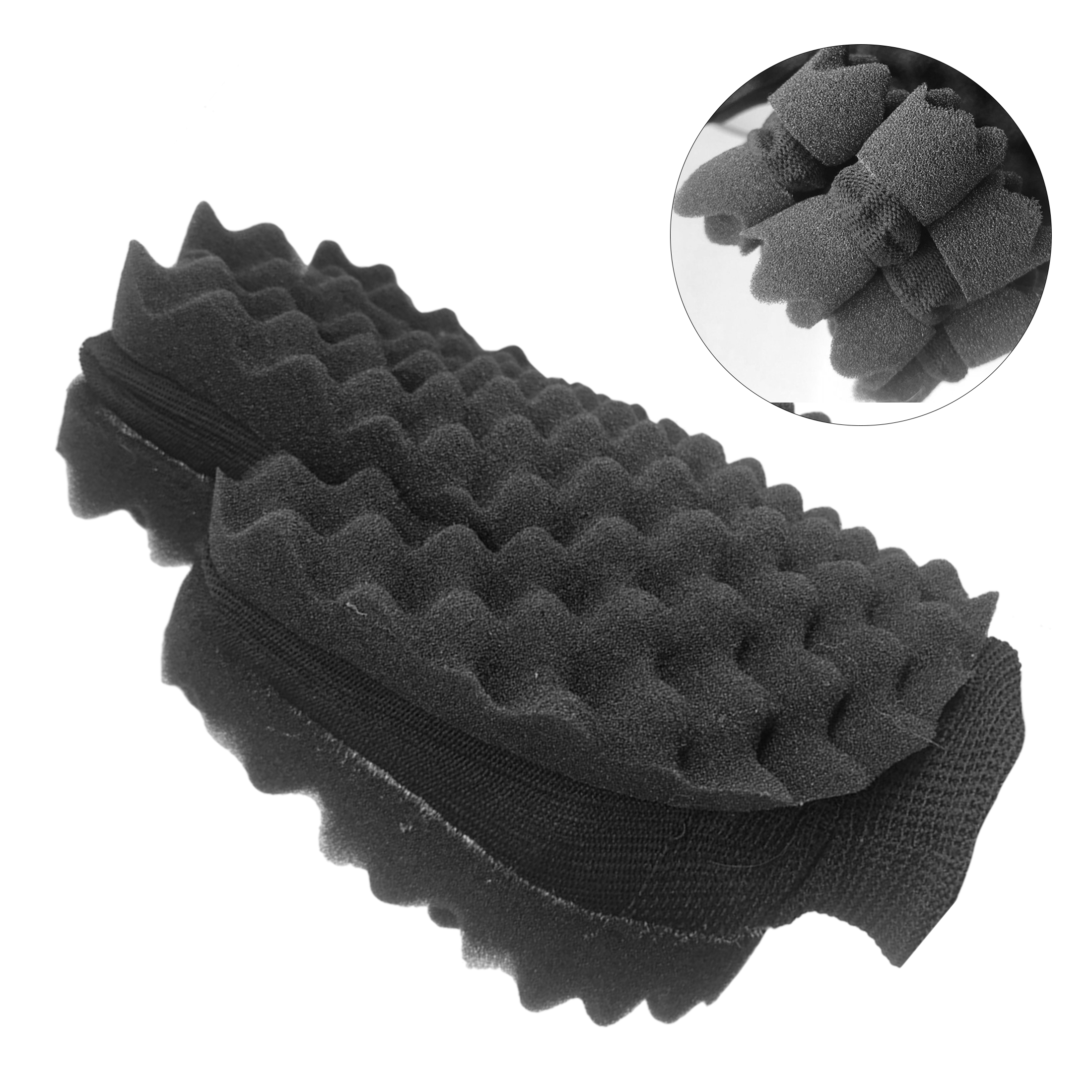 LEERUI Magic Curly Sponge Gloves, Hsxxf Magic Hair Curling Sponge