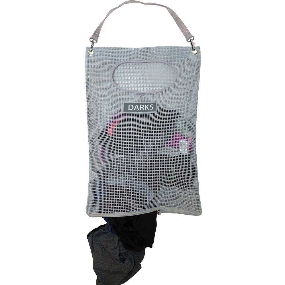 G.U.S. Over The Door Laundry Hamper with Attachable Shoulder Strap