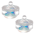 thumbnail image 1 of Bienvenido Placa De Arte De Uñas Con Tapa, Taza De Tazón De Cristal Para Arte De Uñas Líquido En Polvo Acrílico Para Herramientas De Arte De Uñas Acrílico, 1 of 5