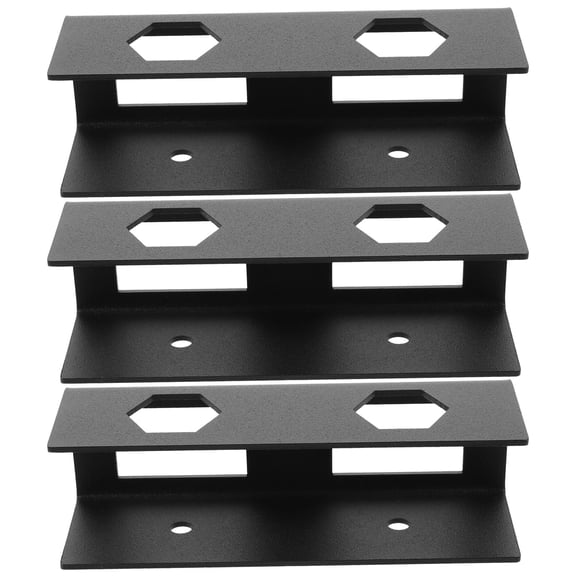 BESTOYARD 1 Set Under Desk Holder for Laptop Black Carbon Steel Ergonomic Adjustment For Home Office