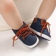 thumbnail image 2 of dmqupv Boys Shoes Toddler Size 6 Baby Toddler Shoes Boys and Girls Floor Sports Shoes Non Slip Lace Up 6w Toddler Boy Shoes Shoes Blue 4, 2 of 5