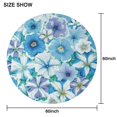 thumbnail image 6 of Pioneer Flower Floral Print Pattern Round Tablecloth 60"x60",Wrinkle Wipeable Table Cloth for Kitchen Dining Room Picnic Patio Party, 6 of 6