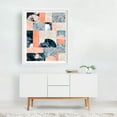 thumbnail image 2 of Marble & Lust - India Digital Art Geometric Modern Art Abstract Pattern Mid-Century Modern Pastel Bauhaus White Framed Wall Art Print 8 x 10 inches, 2 of 3
