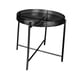thumbnail image 3 of Mesa auxiliar de hierro para exteriores, mesa auxiliar decorativa de metal, soporte para macetas, soporte para jardín, habitación, decoración del Negro, 3 of 8