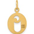 thumbnail image 3 of 14K Yellow Gold Diamond-Cut Letter O Initial Charm (Width 11.7) (Length 20) - Jbsp, 3 of 5