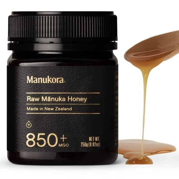 Manukora UMF 20 /MGO 850 Raw MÄnuka Honey (250g/8.8oz) Authentic Non-GMO New Zealand Honey, UMF & MGO Certified, Traceable from Hive to Hand