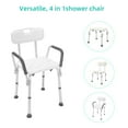 thumbnail image 2 of Zimtown Shower Chair with Arms, Heavy Duty Shower Seat Shower Stool for Handicap Elderly, 2 of 14
