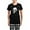 With Checker Pant, variant on CafePress - Panda Rice Black Women's Dark Pajamas - Women's Short Sleeve Print T-Shirt and Pants Dark Cotton Pajama Set