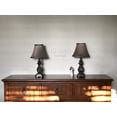 thumbnail image 2 of Set of 2 - 19"H Traditional Dark Bronze Small Table Lamp Bedside Lamps Set, 2 of 2