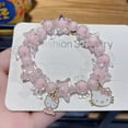 thumbnail image 2 of Sanrio Hellokitty Mymelody Cinnamoroll pulsera para niñas, brazalete de dulces para niñas, joyería de corazón, 2 of 4