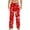 Brick Red, variant on Mens Pajama Pants with Pockets Christmas Printed Mid Waisted Casual Pants with Drawstring And Comfortable Loose Pants Lounge Bottoms Soft Sleepwear