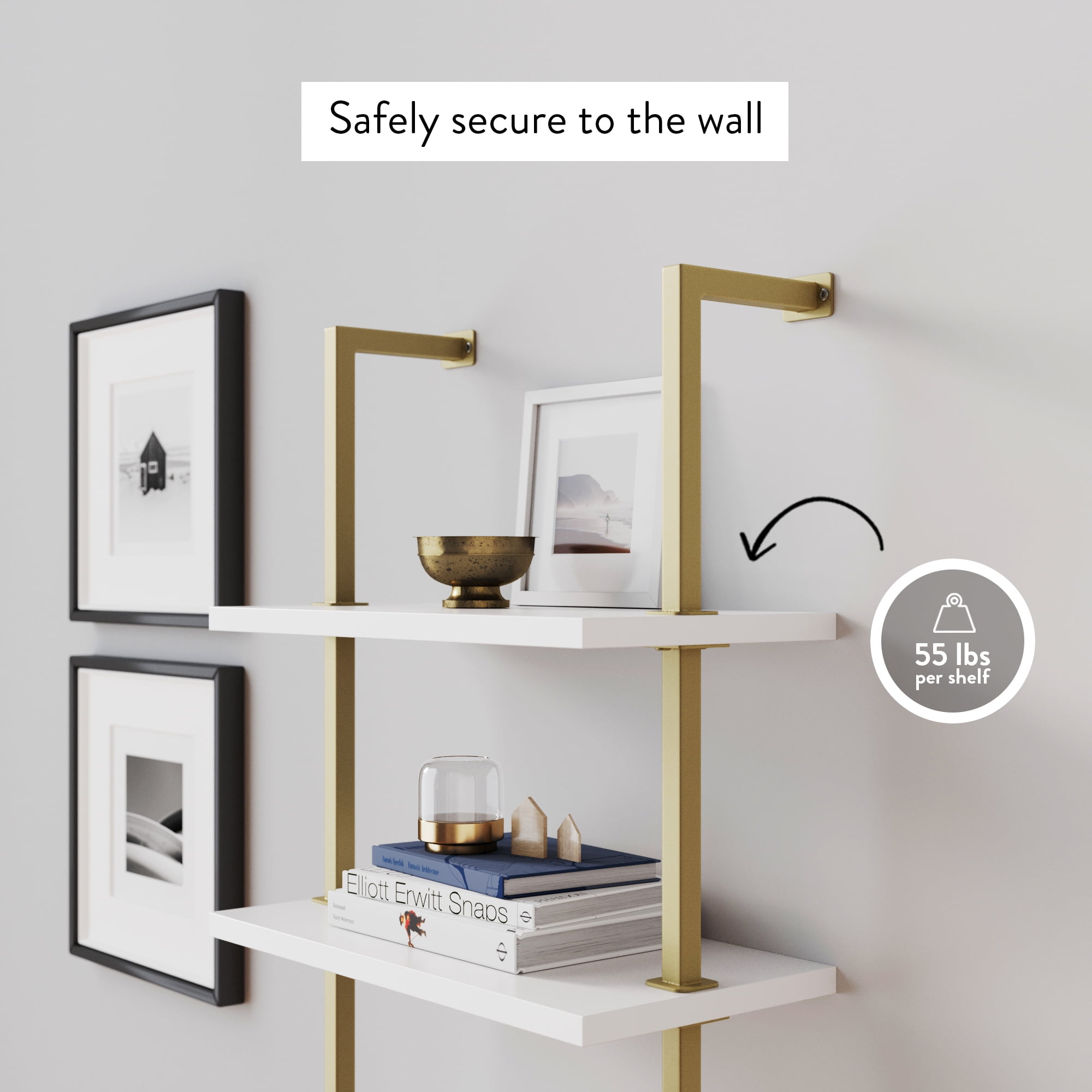 Nathan james bookshelf sale gold