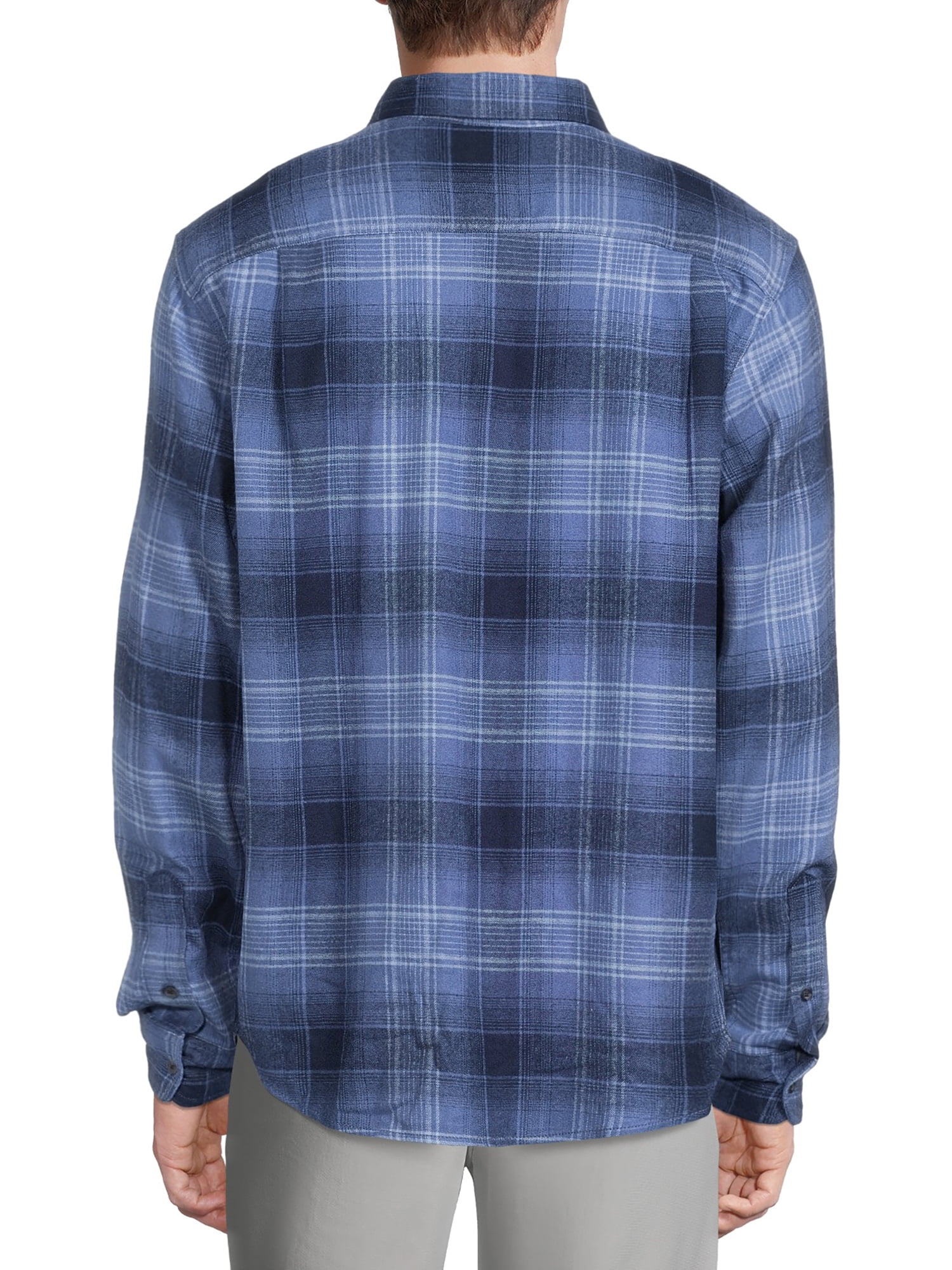 George Men's and Big Men's Super Soft Flannel Shirt, up to 5XLT