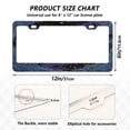 thumbnail image 2 of Aluminum License Plate Frame 2 Pack Car Exterior Accessory Car Tag Holder for Front Rear Plates Cars Decor Solar Vortex, 2 of 7