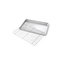 thumbnail image 1 of USA Pan Non-Stick Quarter Baking Sheet Pan & Rack Set, 9" x 13", 1 of 5
