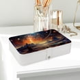 thumbnail image 6 of Galaxy PU Leather Necklace Organizer Bracelet Holder Jewelry Organizer with Removable Compartment, Portable, 6 of 6