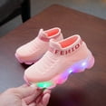 thumbnail image 6 of Otqutp Crochet Sole Non Slip Light up Sneakers for Toddler Boys Kids Soft Rubber Baby First Walking Running Sport Shoes, 6 of 6