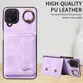 thumbnail image 3 of Case for Samsung Galaxy A12, PU Leather 3 Card Slots with Finger Ring Holder Shockproof Phone Case, 3 of 15