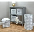 thumbnail image 6 of iDesign Dot Fabric Storage Cube Bin with Dual Side Handles, Gray, 13x13x13 Inches, 6 of 8