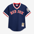 thumbnail image 2 of Men's Mitchell & Ness Nomar Garciaparra Navy Boston Red Sox Authentic Batting Practice Jersey, 2 of 7