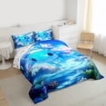 thumbnail image 3 of Homewish Kawaii Blue Salamander Bedding Comforter Set 2pcs for Children Teens,Cartoon Animal Twin Comforter Sets Microfiber,Cute Wildlife Breathable Bedding Set,Luxury Bedroom Decor,Reversible, 3 of 8