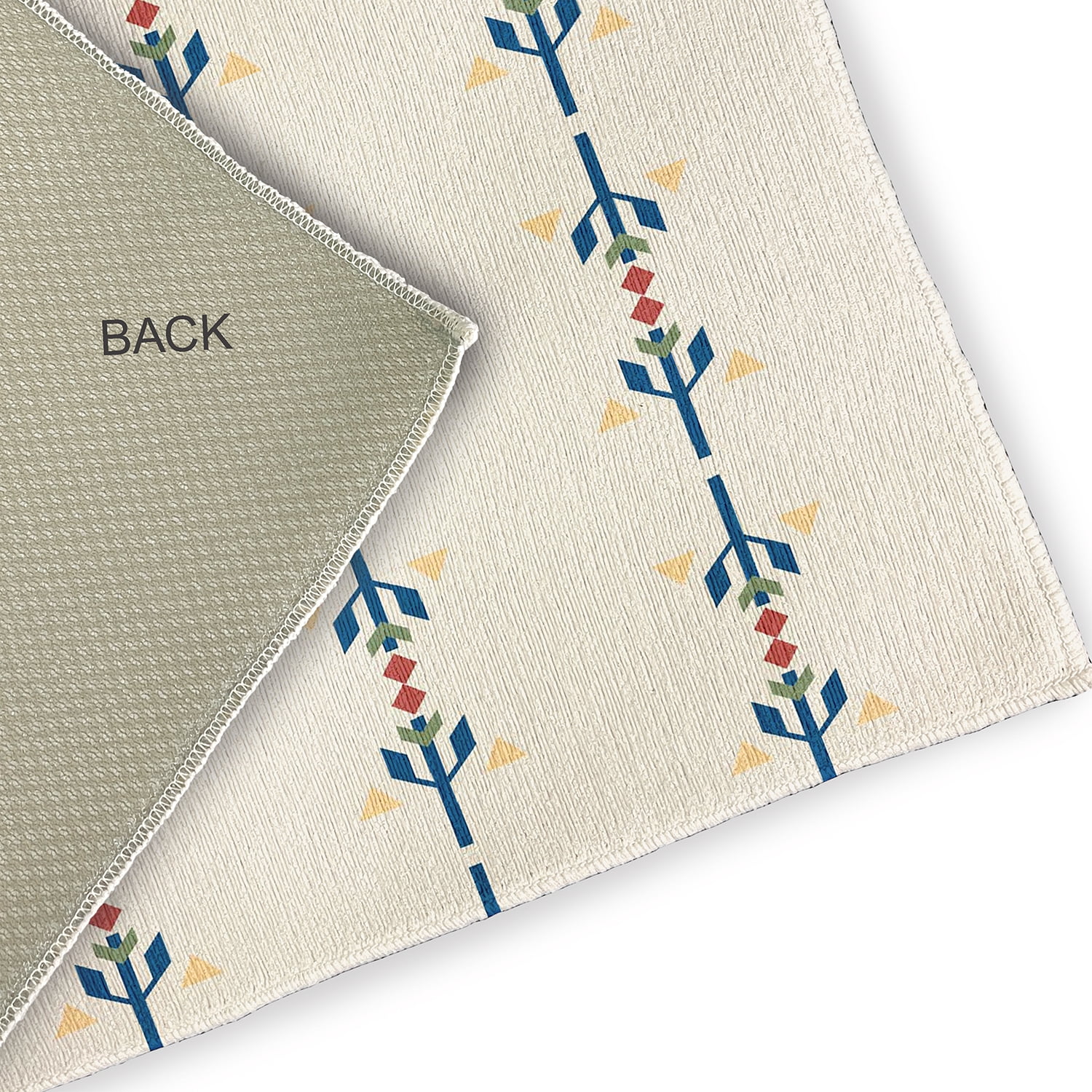 Simply Daisy 5' x 7' Dark Cobalt Blue Jodhpur Stripe Spring Chenille Indoor/Outdoor Rug