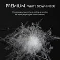 thumbnail image 2 of Down Comforter Feather Duvet Insert Cotton White Down Comforter All Season Solid, Twin, 2 of 6