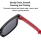 thumbnail image 3 of Gafas de sol con montura cuadrada para niños y niñas, lentes de sol plegables con protección UV 400 para exteriores, 3 of 5