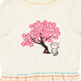 thumbnail image 4 of Inktastic Japanese Cherry Tree Kitty Cat Girls Toddler Dress, 4 of 5