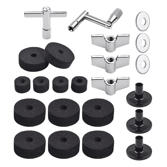 New Arrivals 23Pcs Cymbal Replacement Accessories Drum Parts with Stand