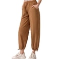 thumbnail image 2 of Womens Pants High Waist Jeans Solid Color Pocket Denim Pants Casual Trousers, 2 of 6