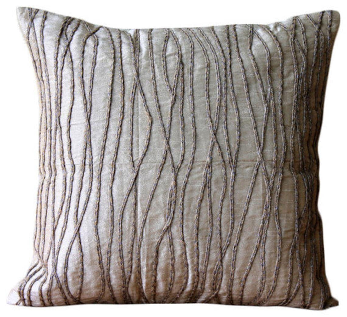 Cushion Covers, Beige European Pillow Covers 26x26 inch (65x65 cm