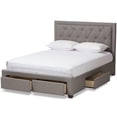 thumbnail image 3 of Baxton Studio Aurelie Modern and Contemporary Fabric Upholstered Storage Bed, Multiple Colors, Multiple Sizes, 3 of 13